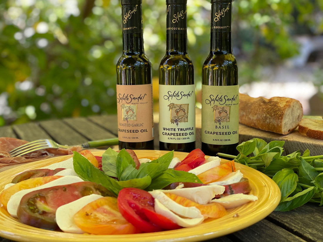 Salute Santé! infused grapeseed oils