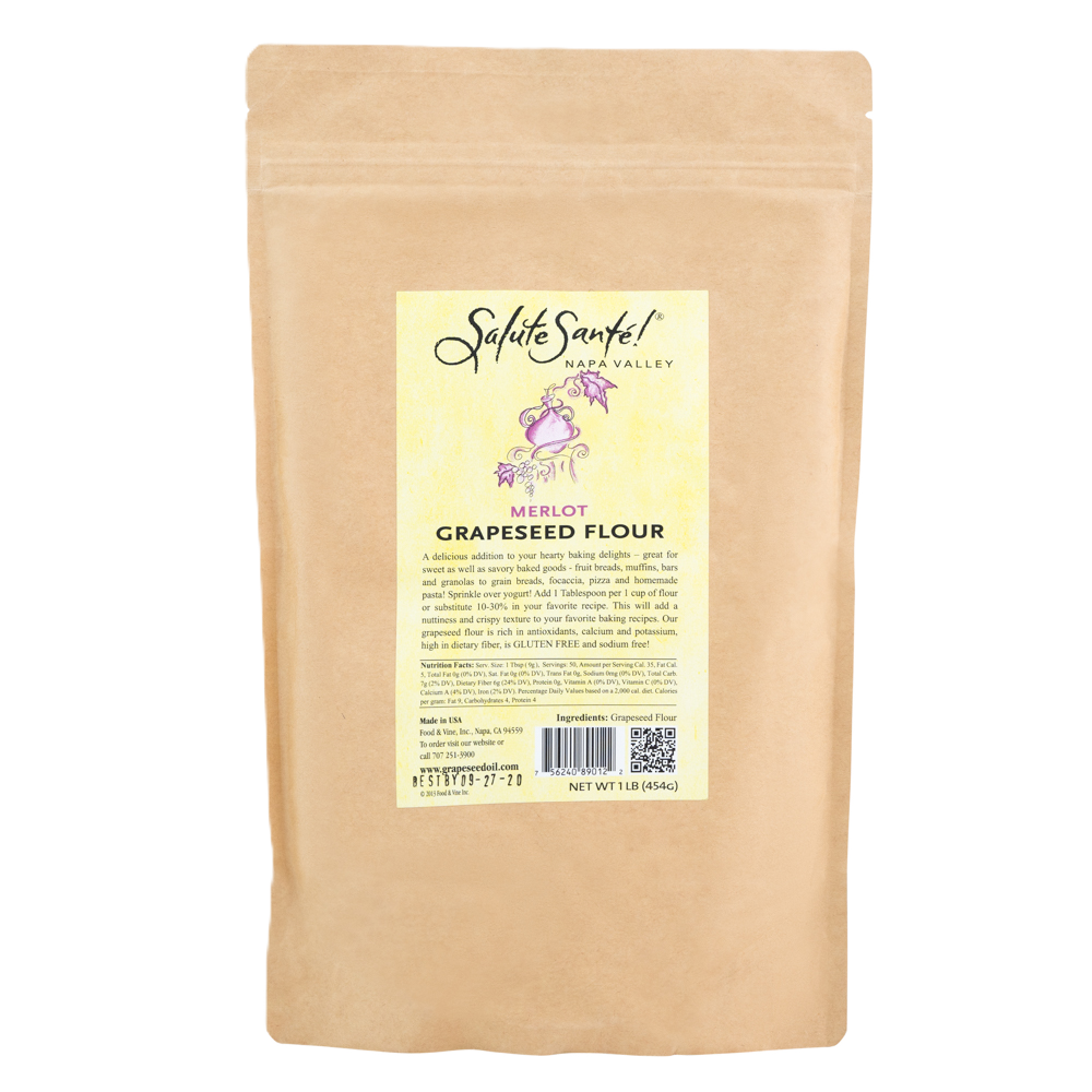 Merlot Grapeseed Flour 1 LB