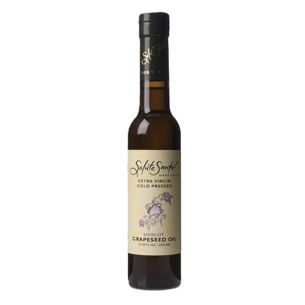 Extra Virgin Cold Pressed Merlot Grapeseed Oil 200ml bottle
