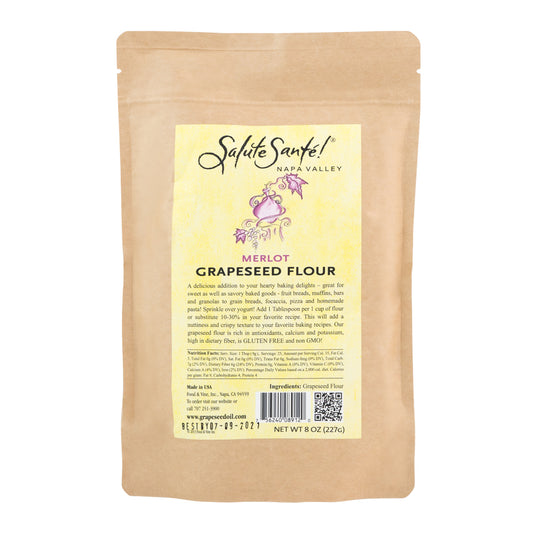 Merlot Grapeseed Flour 1/2 LB
