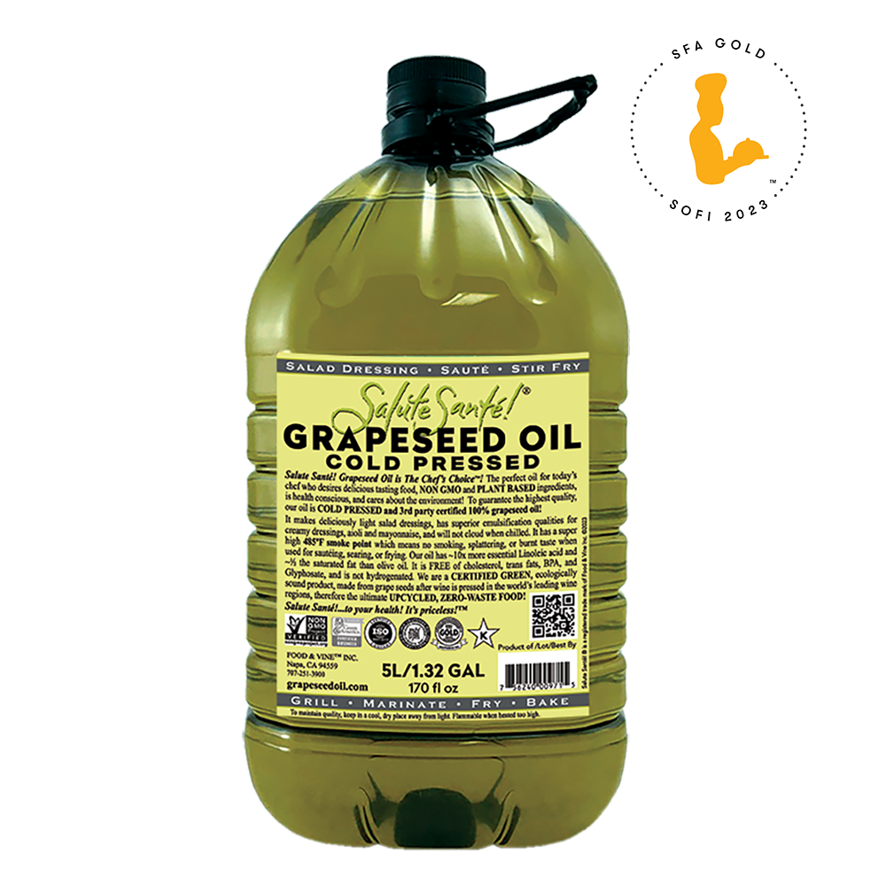 COLD PRESSED GRAPESEED OIL 5 LITER PET