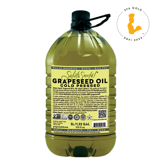 COLD PRESSED GRAPESEED OIL 5 LITER PET