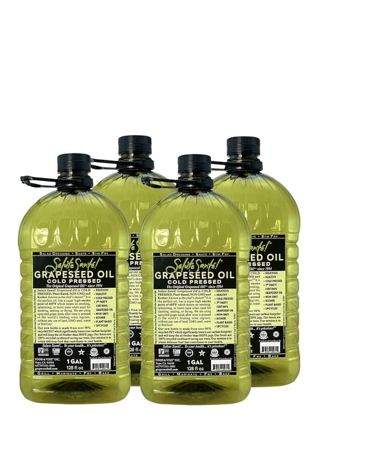 COLD PRESSED GRAPESEED OIL 1 GAL 4-Pack