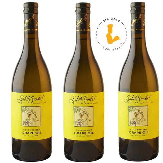 COLD PRESSED GRAPESEED OIL 750ML BOTTLE 3-PACK