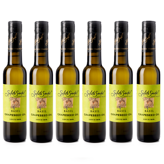 Basil Grapeseed Oil 200ml bottle 6-PACK
