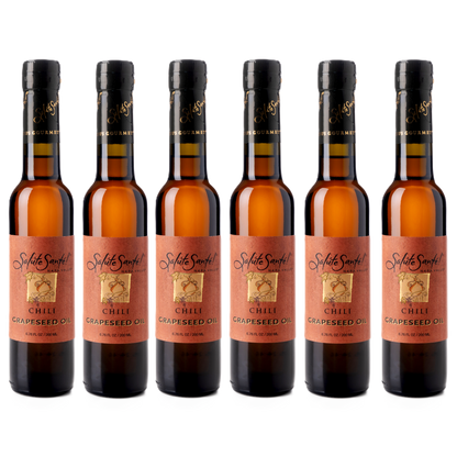 Chili Grapeseed Oil 200ml bottle 6-PACK