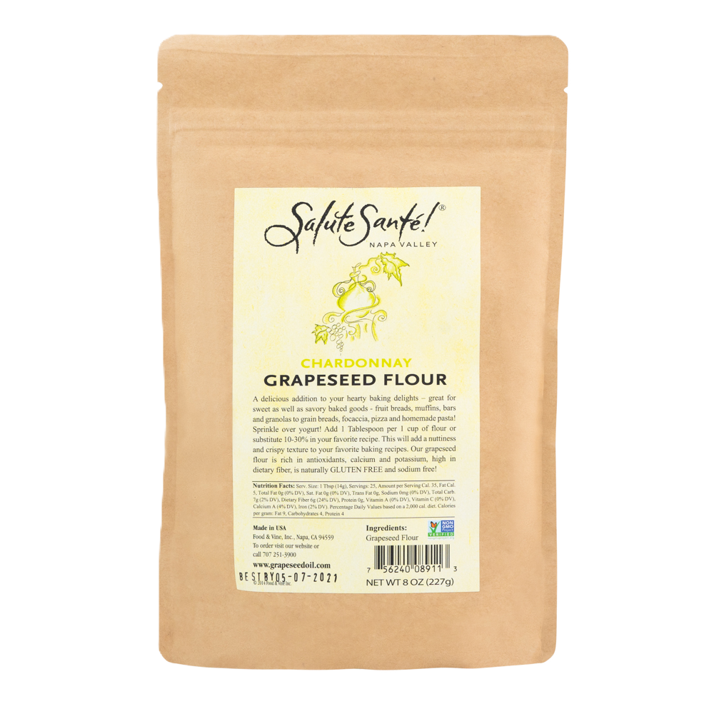Chardonnay Grapeseed Flour 1/2 LB