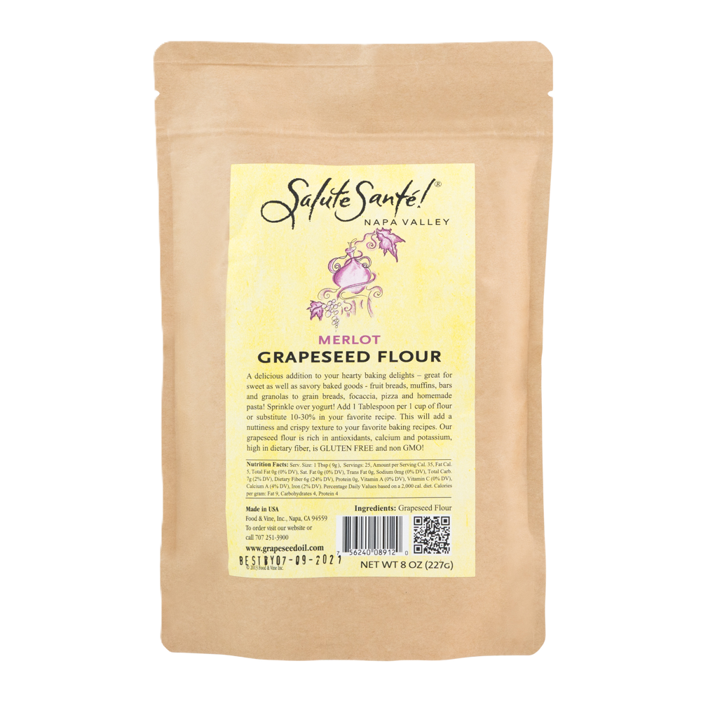 Merlot Grapeseed Flour 1/2 LB