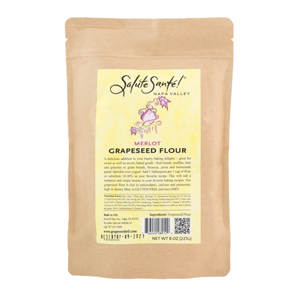 Merlot Grapeseed Flour 1/2 LB