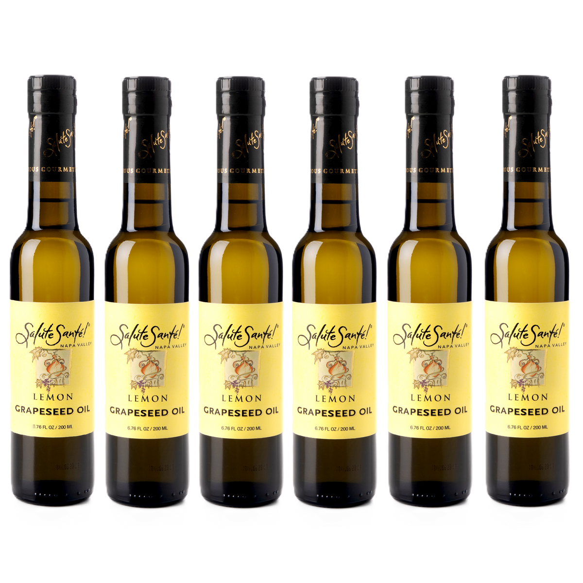 Lemon Grapeseed Oil 200ml bottle 6-PACK