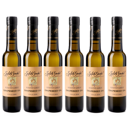 Roasted Garlic Grapeseed Oil 200ml bottle 6-PACK