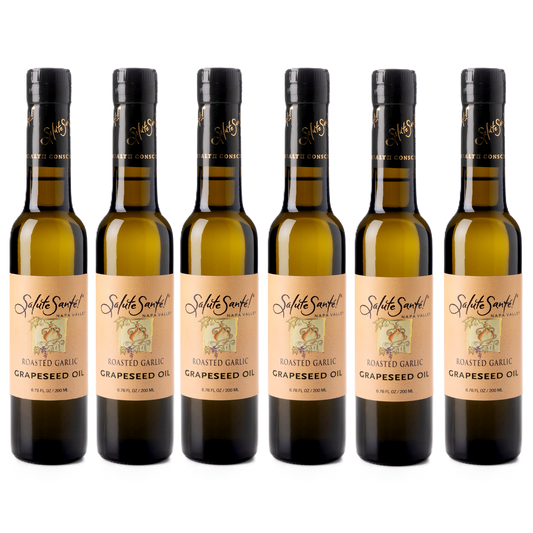 Roasted Garlic Grapeseed Oil 200ml bottle 6-PACK