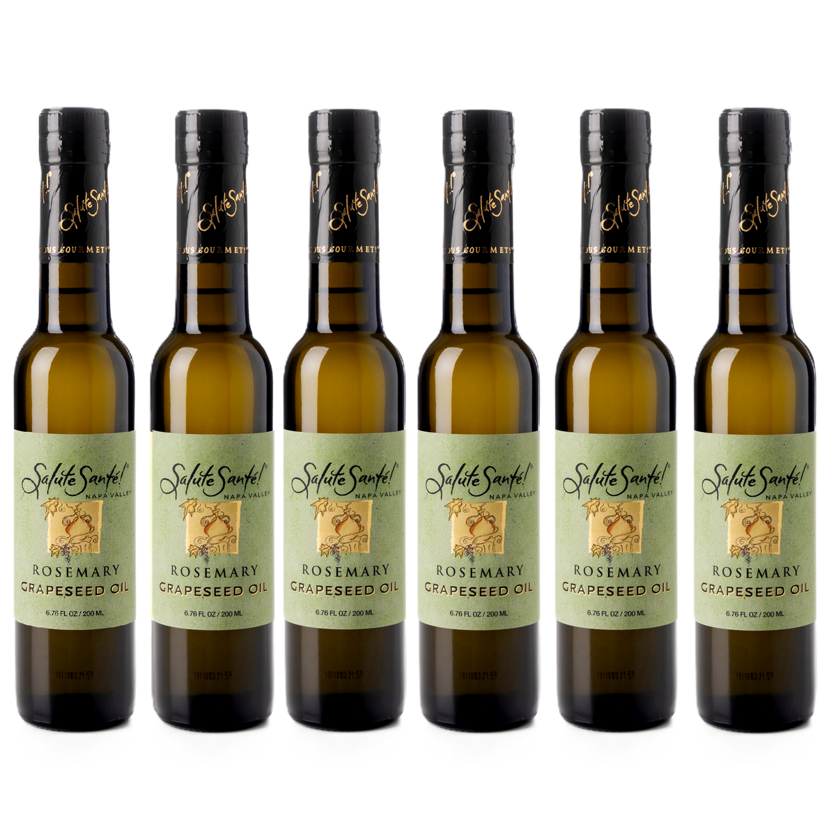 Rosemary Grapeseed Oil 200ml bottle 6-PACK