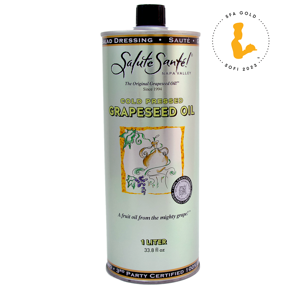 COLD PRESSED GRAPESEED OIL 1L CAN