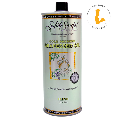 COLD PRESSED GRAPESEED OIL 1L CAN