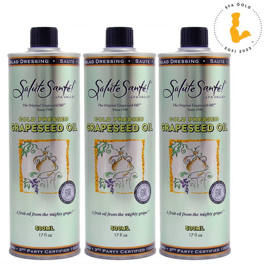 COLD PRESSED GRAPESEED OIL 500ML 3-PACK