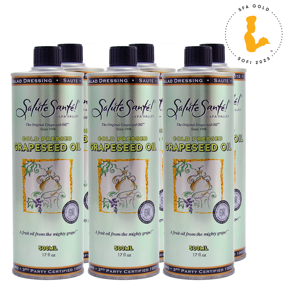 COLD PRESSED GRAPESEED OIL 500ML 6-PACK