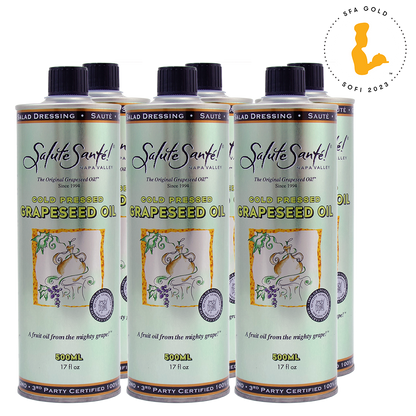 COLD PRESSED GRAPESEED OIL 500ML 6-PACK