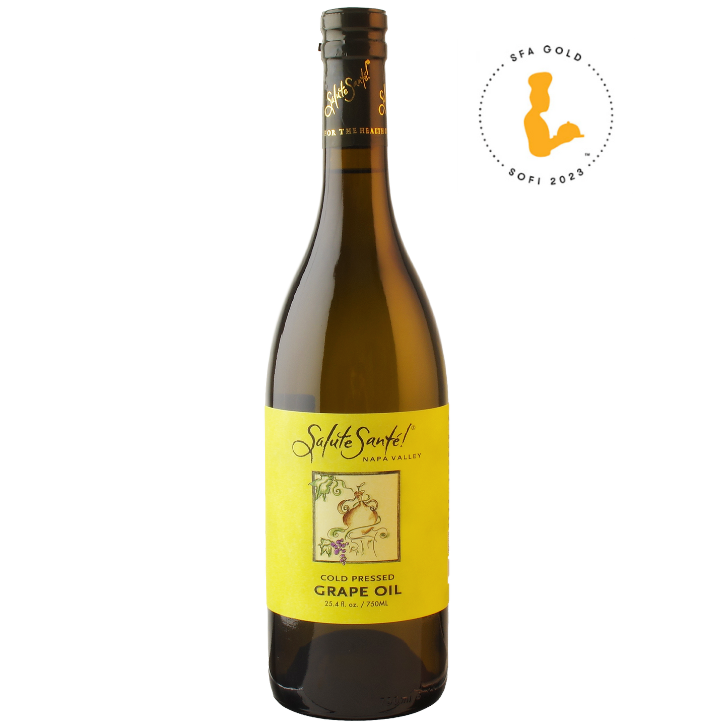 COLD PRESSED GRAPESEED OIL 750ML GLASS BOTTLE