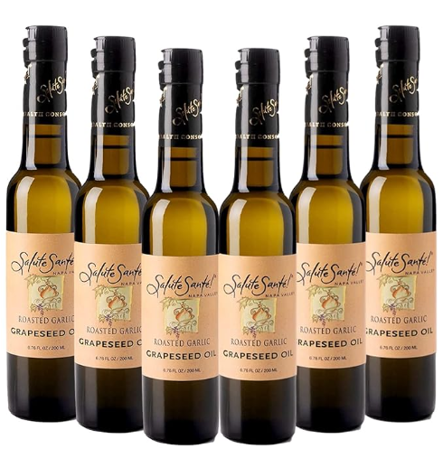 Roasted Garlic Grapeseed Oil 200ml bottle 6-PACK