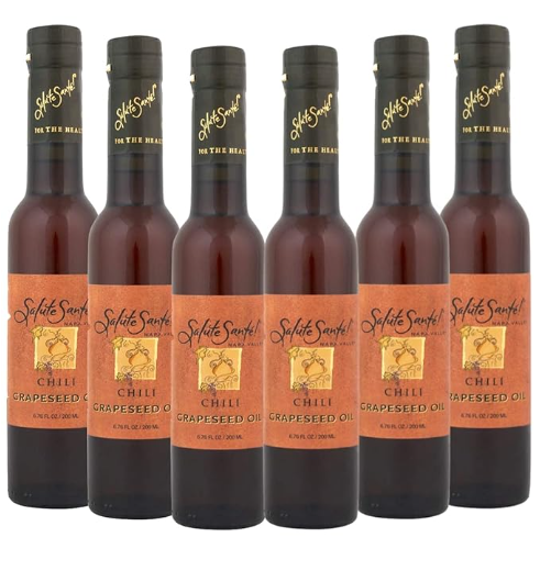 Chili Grapeseed Oil 200ml bottle 6-PACK