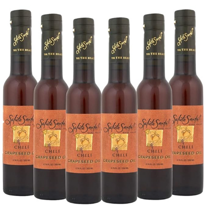 Chili Grapeseed Oil 200ml bottle 6-PACK
