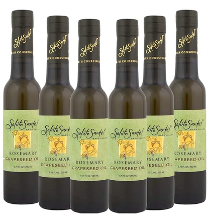 Rosemary Grapeseed Oil 200ml bottle 6-PACK