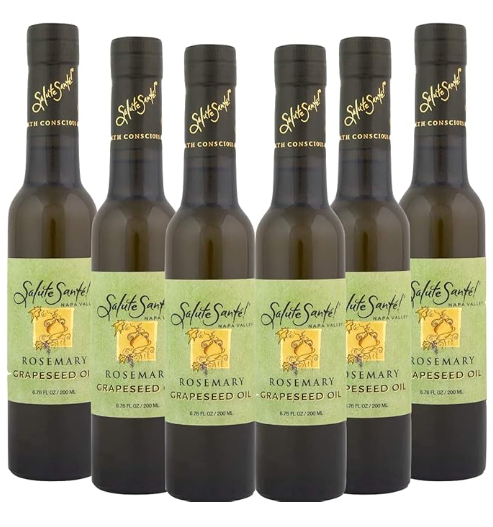 Rosemary Grapeseed Oil 200ml bottle 6-PACK